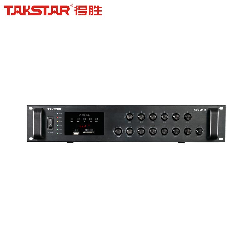 得胜（TAKSTAR）EBS-24M（2023款） 功率放大器广播合并功放 定压定阻功率放大器